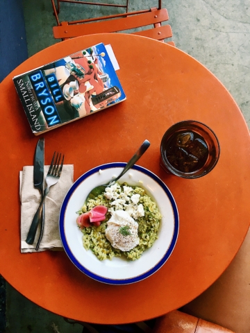 Dining Alone with Bill Bryson, CAPTURED: an exploration of food & culture by elisabeth a. fondell